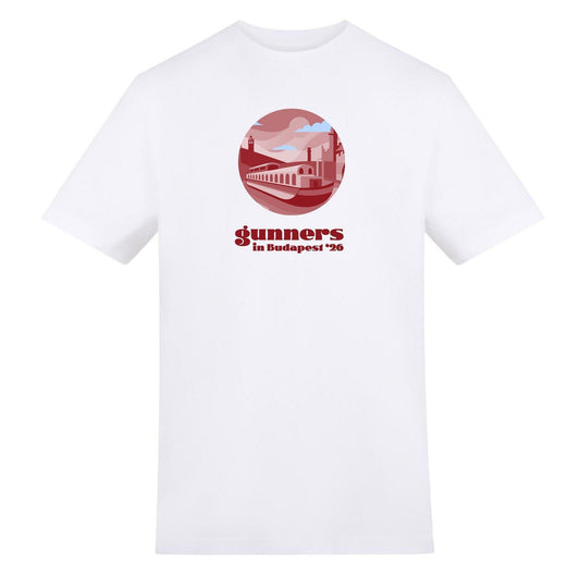 White - Front - AWD Mens Budapest 26 T-Shirt