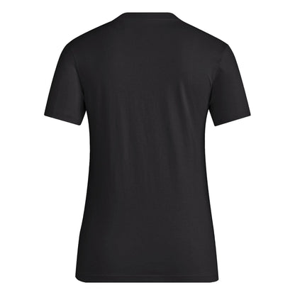 Black - Back - Adidas Womens-Ladies Essentials Single Jersey T-Shirt