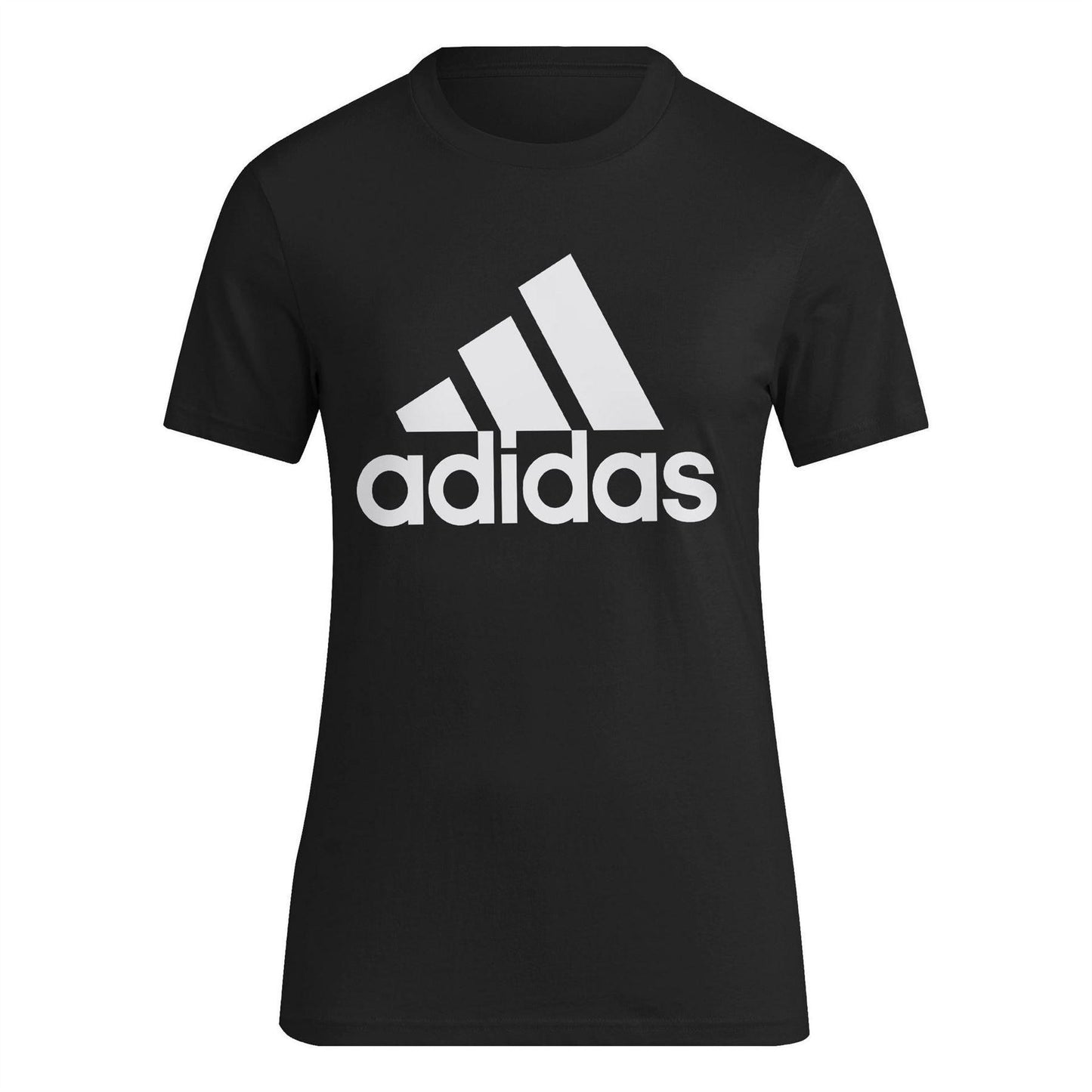 Black - Front - Adidas Womens-Ladies Essentials Single Jersey T-Shirt