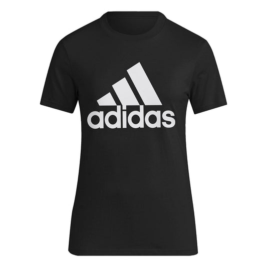 Black - Front - Adidas Womens-Ladies Essentials Single Jersey T-Shirt