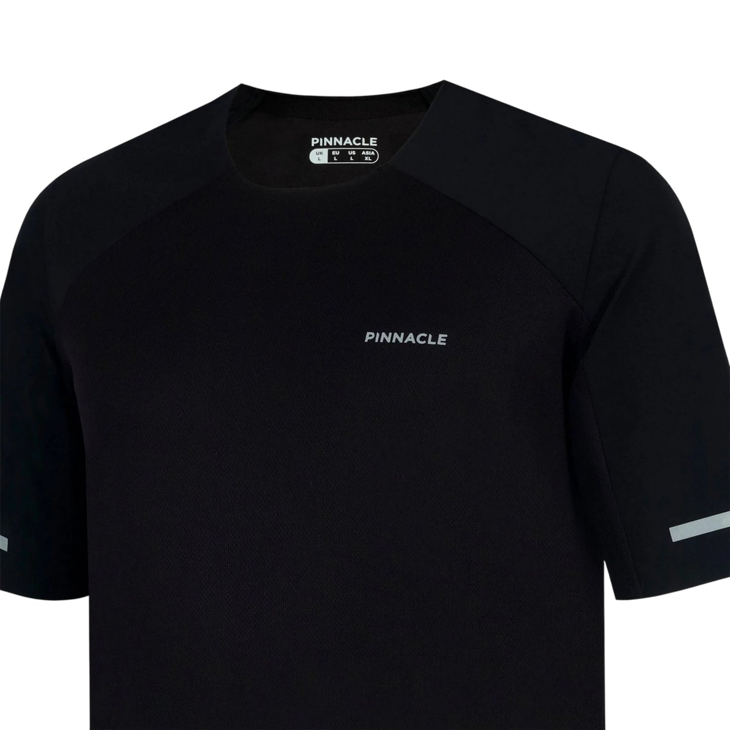 Black - Side - Pinnacle Mens Logo Cycling Jersey
