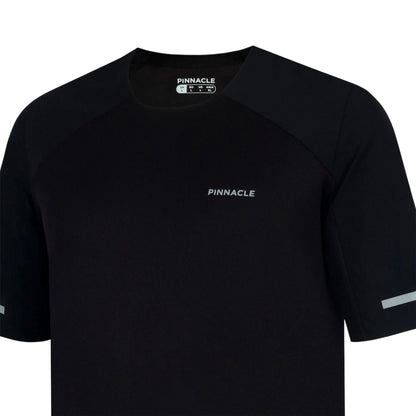 Black - Side - Pinnacle Mens Logo Cycling Jersey