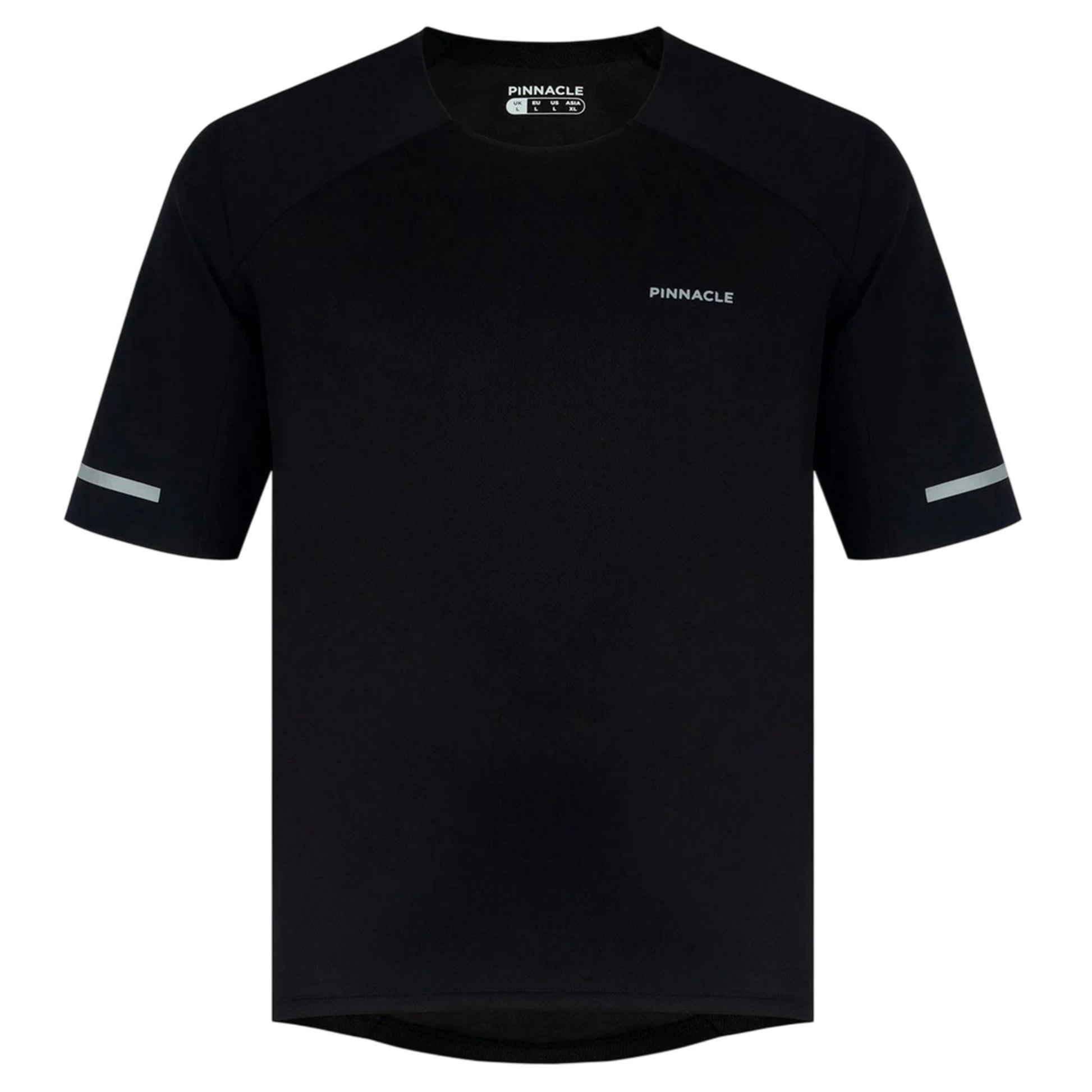 Black - Front - Pinnacle Mens Logo Cycling Jersey