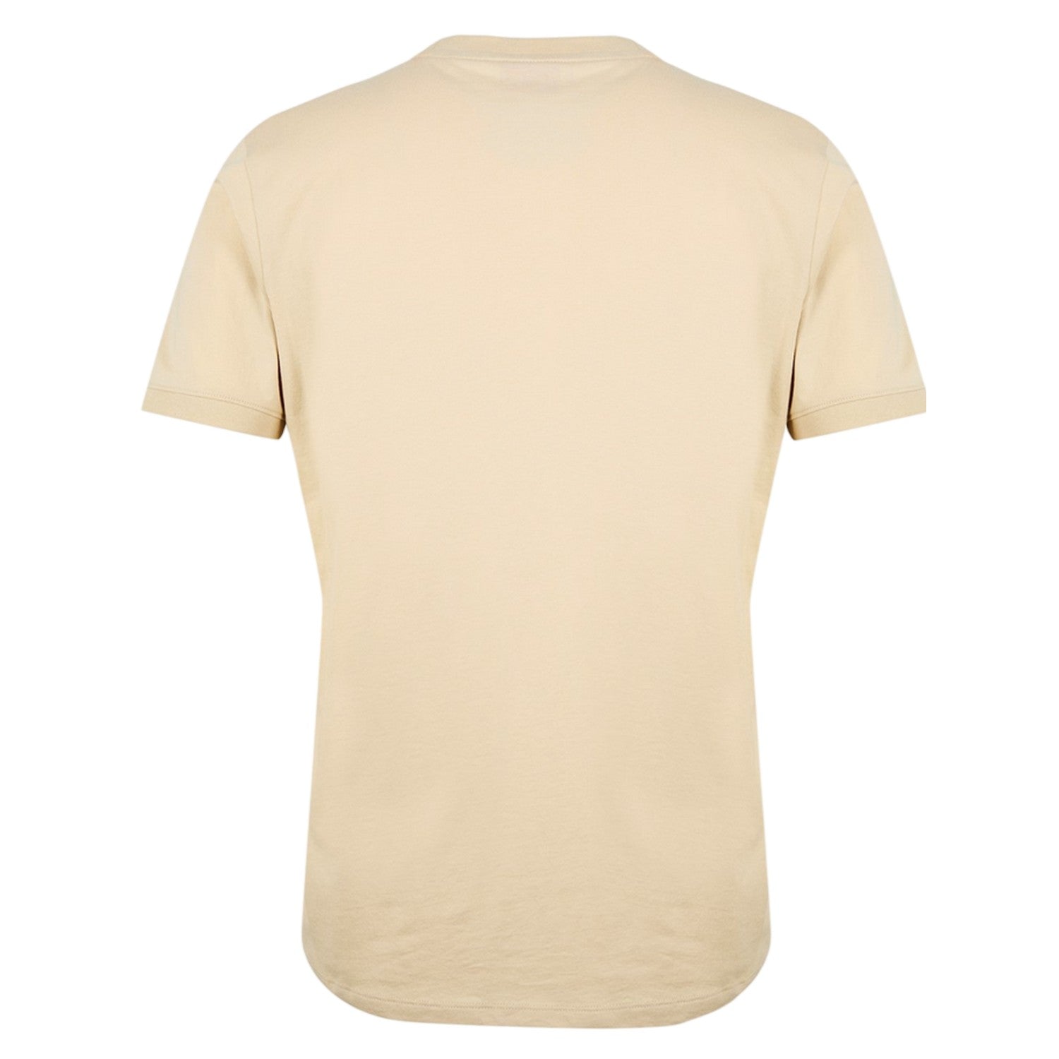 Beige - Back - Hugo Mens Diragolino Chest Logo T-Shirt