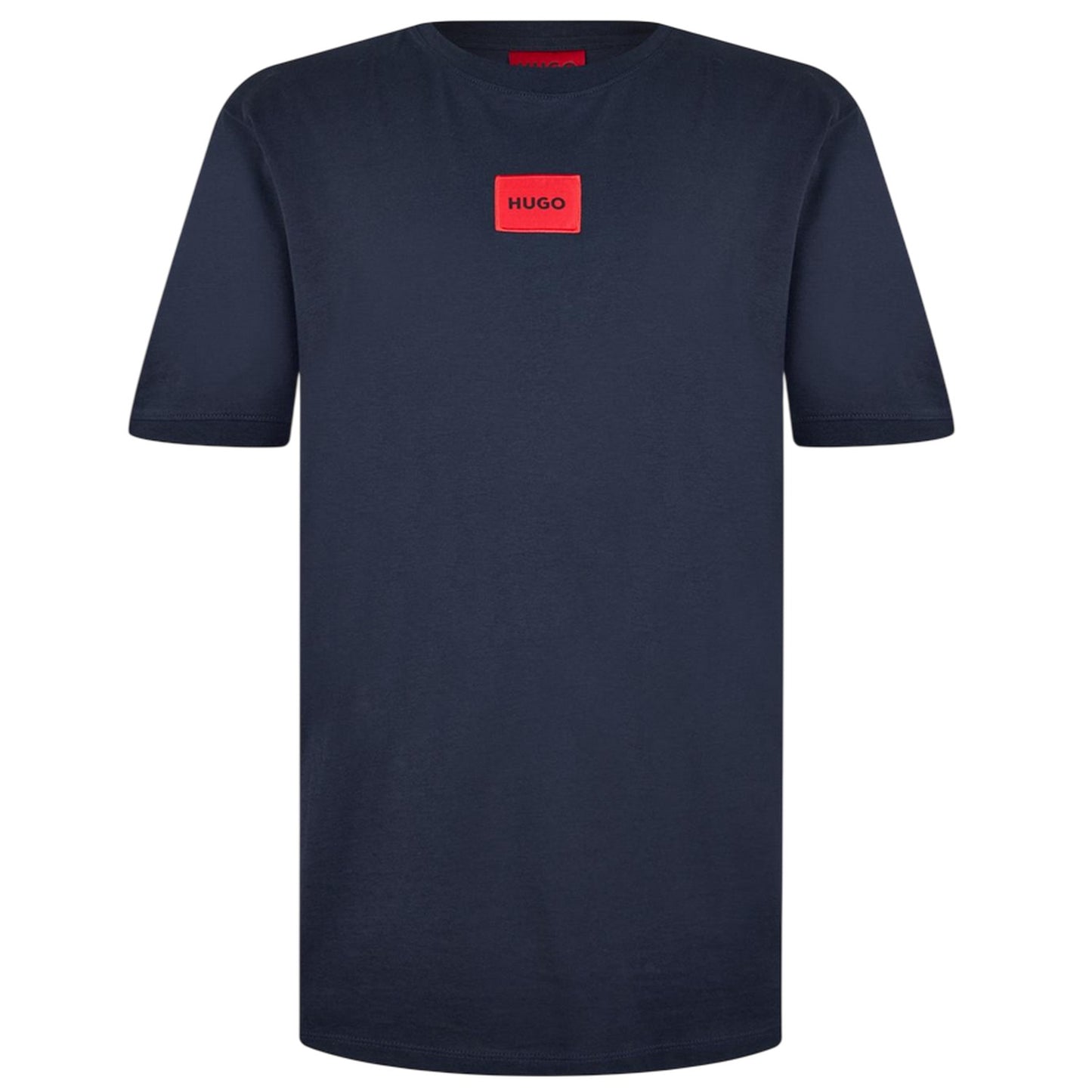 Dark Blue - Front - Hugo Mens Diragolino Chest Logo T-Shirt