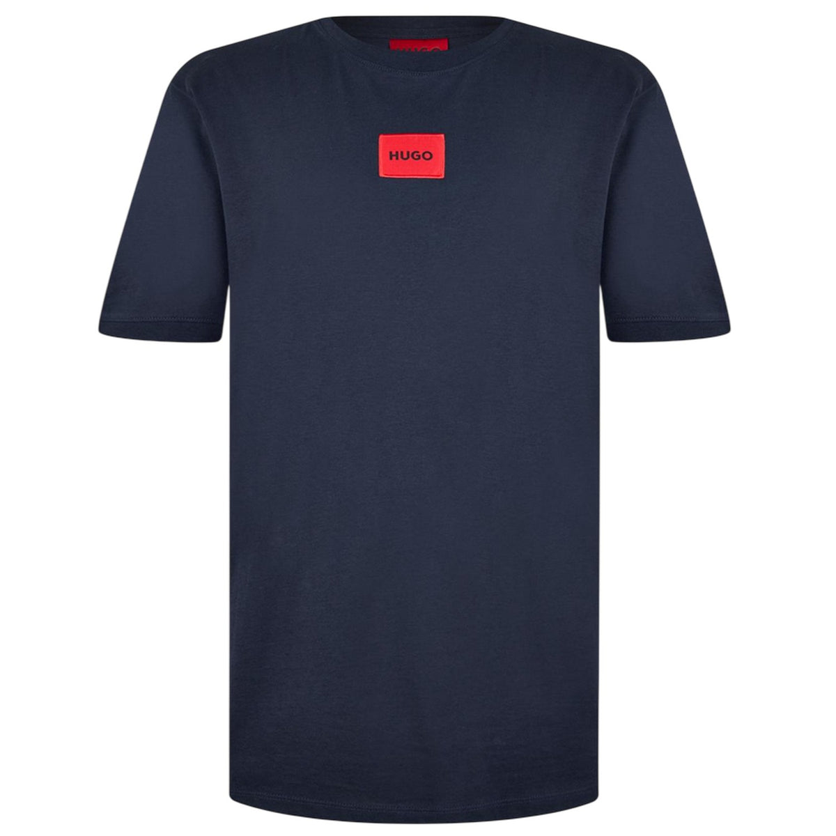 Dark Blue - Front - Hugo Mens Diragolino Chest Logo T-Shirt