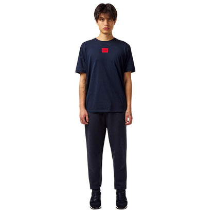 Dark Blue - Lifestyle - Hugo Mens Diragolino Chest Logo T-Shirt