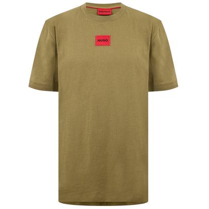 Green - Front - Hugo Mens Diragolino Chest Logo T-Shirt
