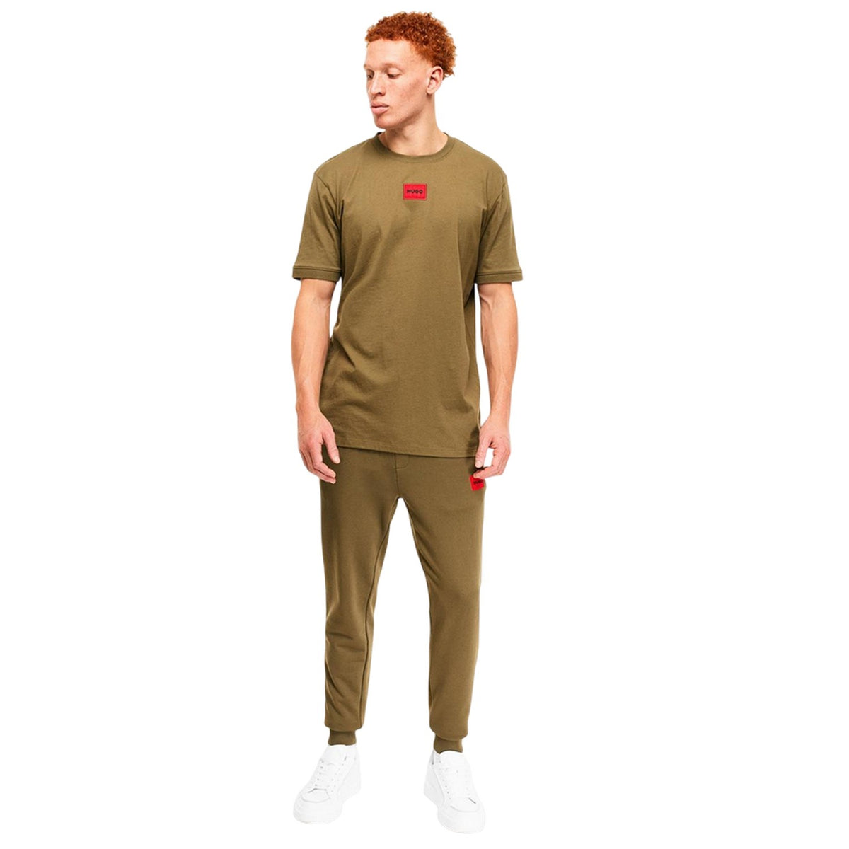 Green - Lifestyle - Hugo Mens Diragolino Chest Logo T-Shirt