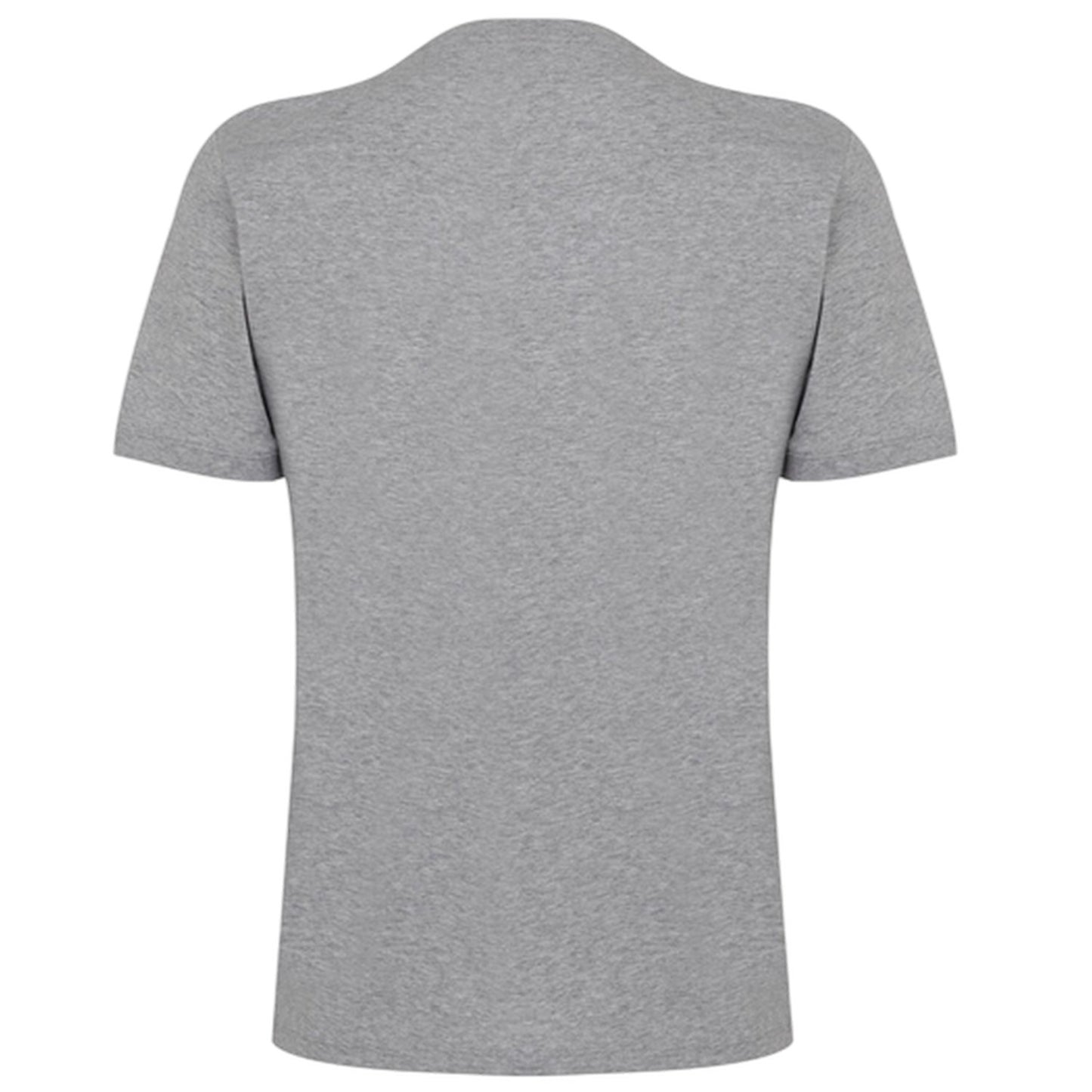 Grey - Back - Hugo Mens Diragolino Chest Logo T-Shirt