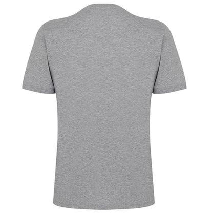 Grey - Back - Hugo Mens Diragolino Chest Logo T-Shirt