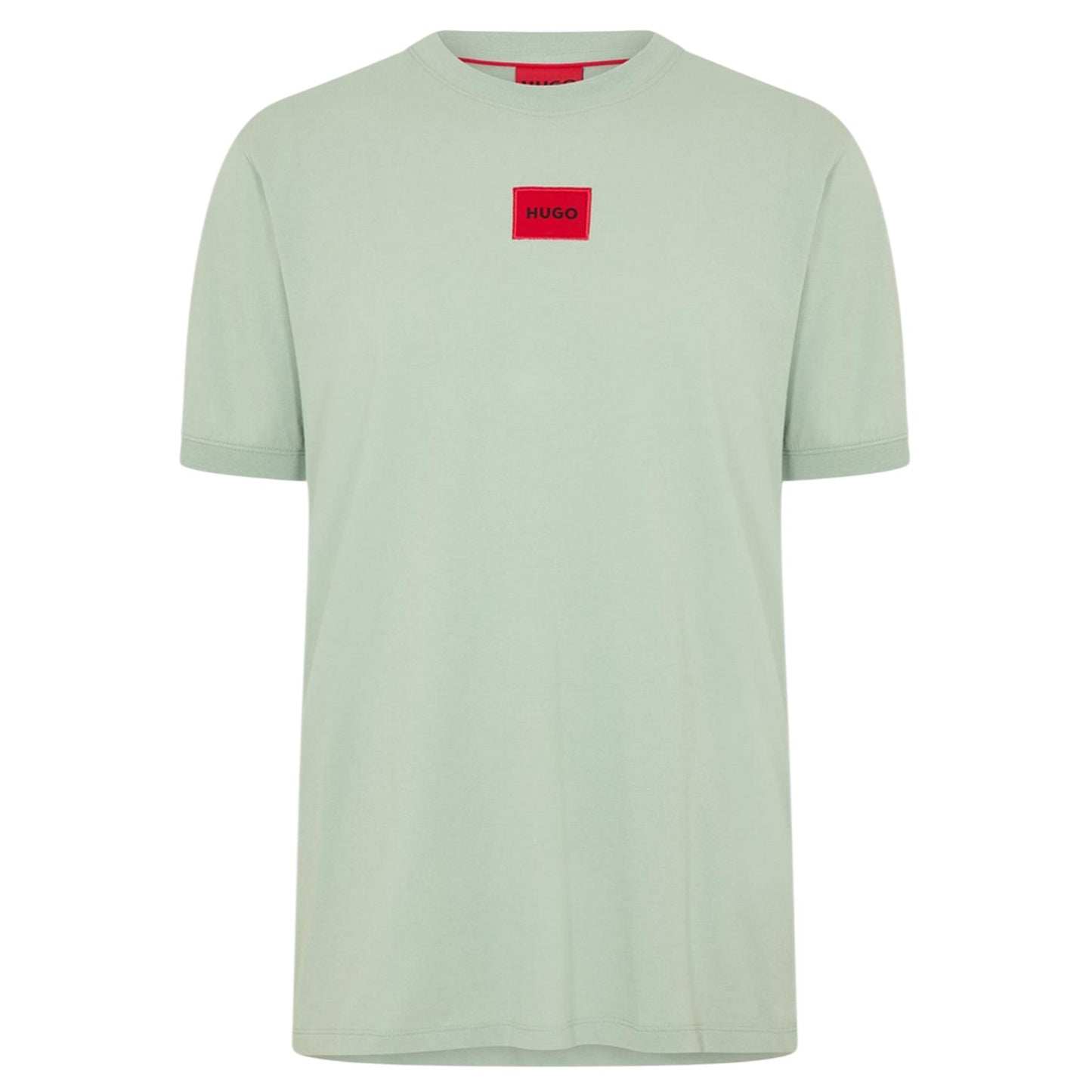 Light Green - Front - Hugo Mens Diragolino Chest Logo T-Shirt