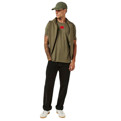 Medium Grey - Lifestyle - Hugo Mens Diragolino Chest Logo T-Shirt