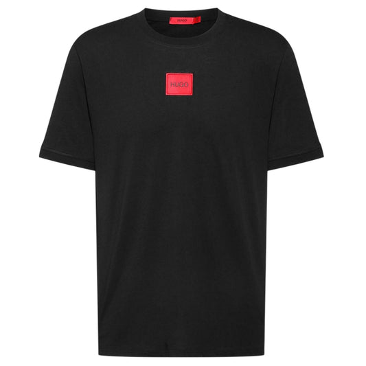 Black - Front - Hugo Mens Diragolino Chest Logo T-Shirt