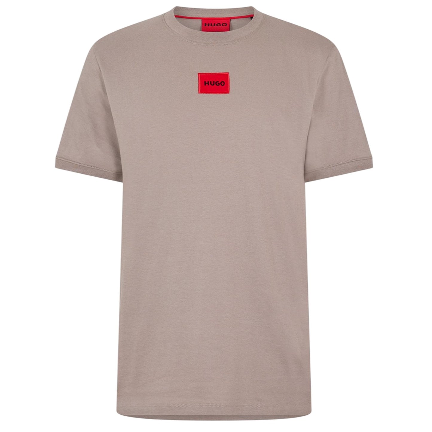 Brown - Front - Hugo Mens Diragolino Chest Logo T-Shirt