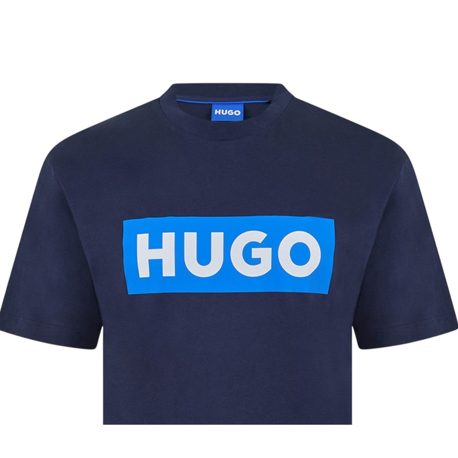 Navy - Side - Hugo Boss Unisex Adult Box Logo T-Shirt