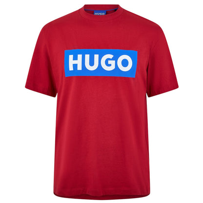 Rio Red - Front - Hugo Boss Unisex Adult Box Logo T-Shirt