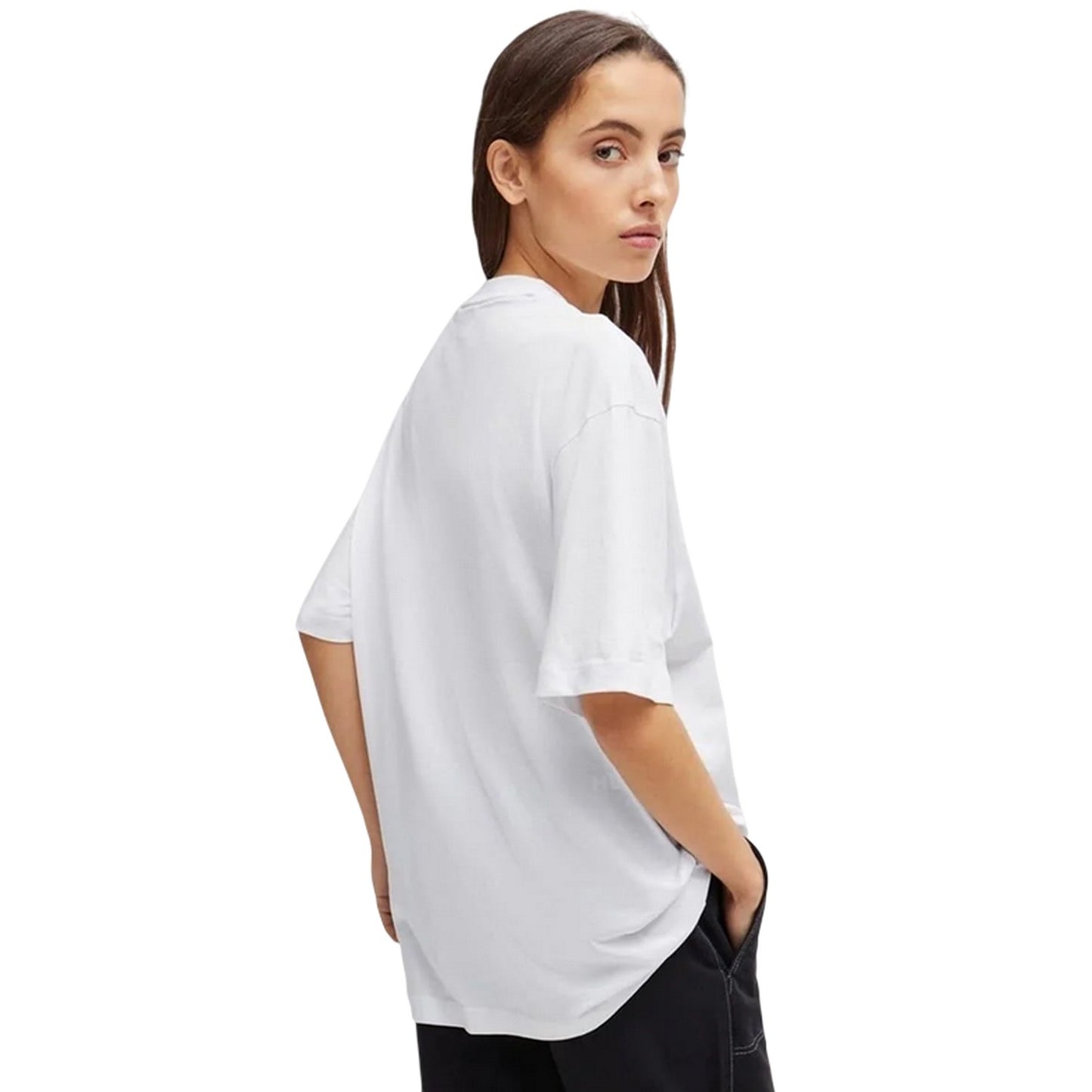 White - Back - Hugo Boss Unisex Adult Box Logo T-Shirt