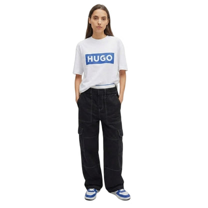 White - Lifestyle - Hugo Boss Unisex Adult Box Logo T-Shirt
