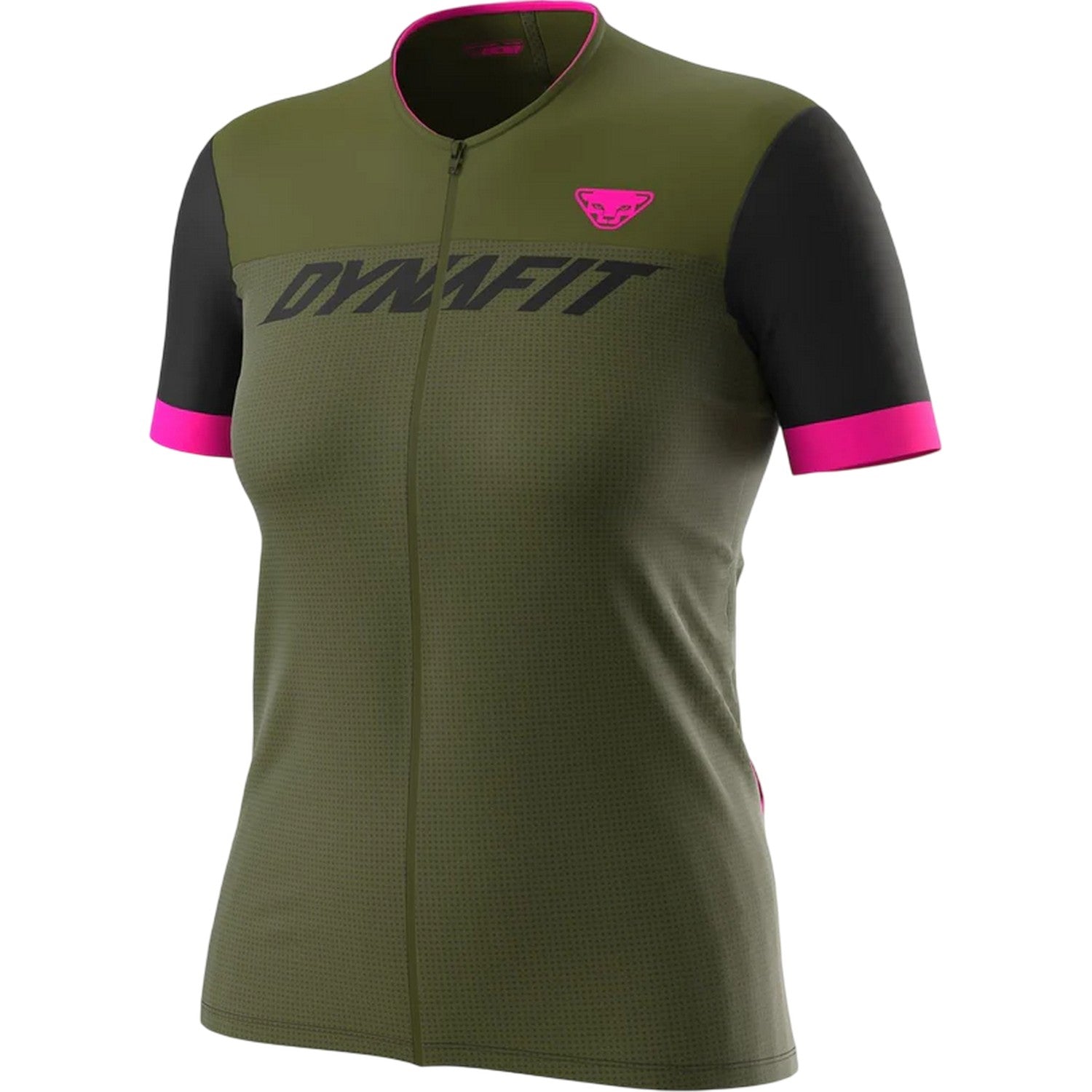 Moss - Front - Dynafit Womens-Ladies Colour Block T-Shirt