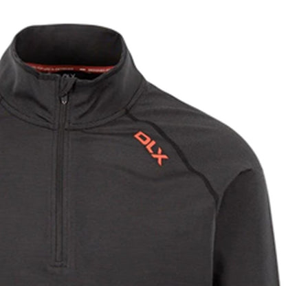 Black - Side - DLX Mens Hulton Solid Performance Top