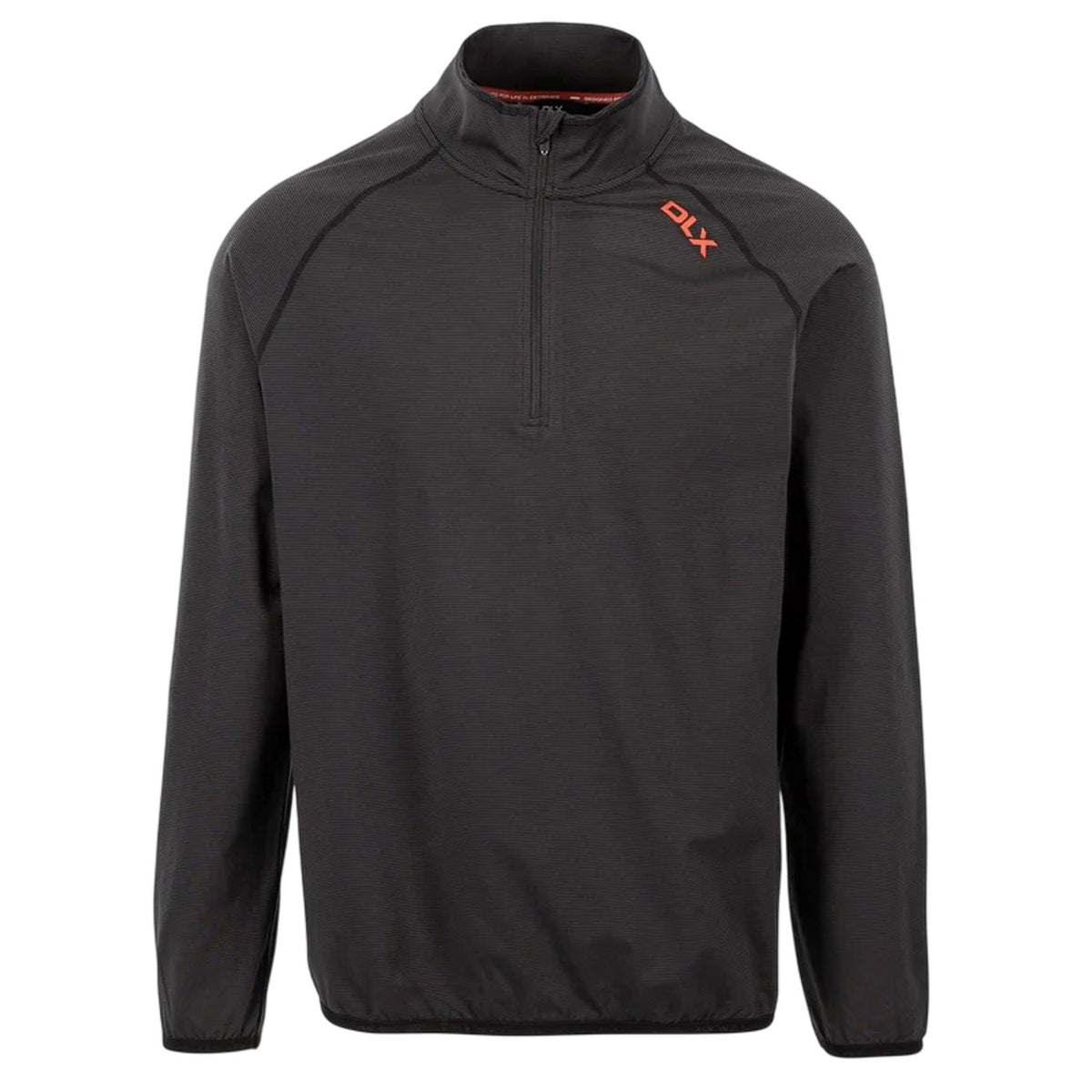 Black - Front - DLX Mens Hulton Solid Performance Top