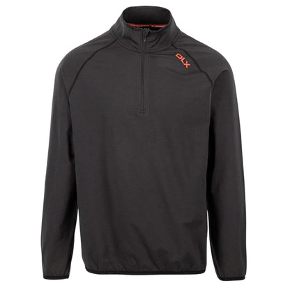 Black - Front - DLX Mens Hulton Solid Performance Top