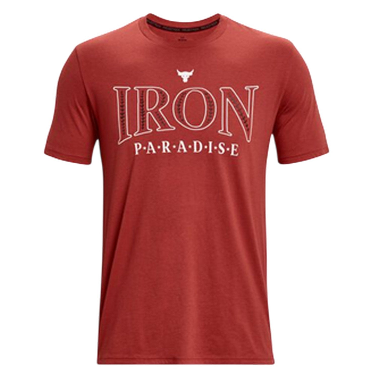 Red - Front - Under Armour Mens Project Rock Graphic Print T-Shirt
