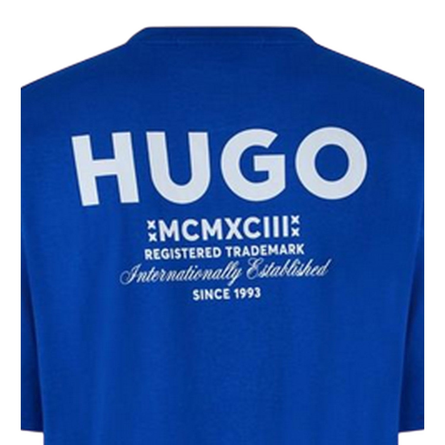 Blue - Lifestyle - Hugo Mens MCMXCIII Back Print T-Shirt