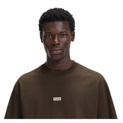 Dark Brown - Side - Hugo Mens MCMXCIII Back Print T-Shirt
