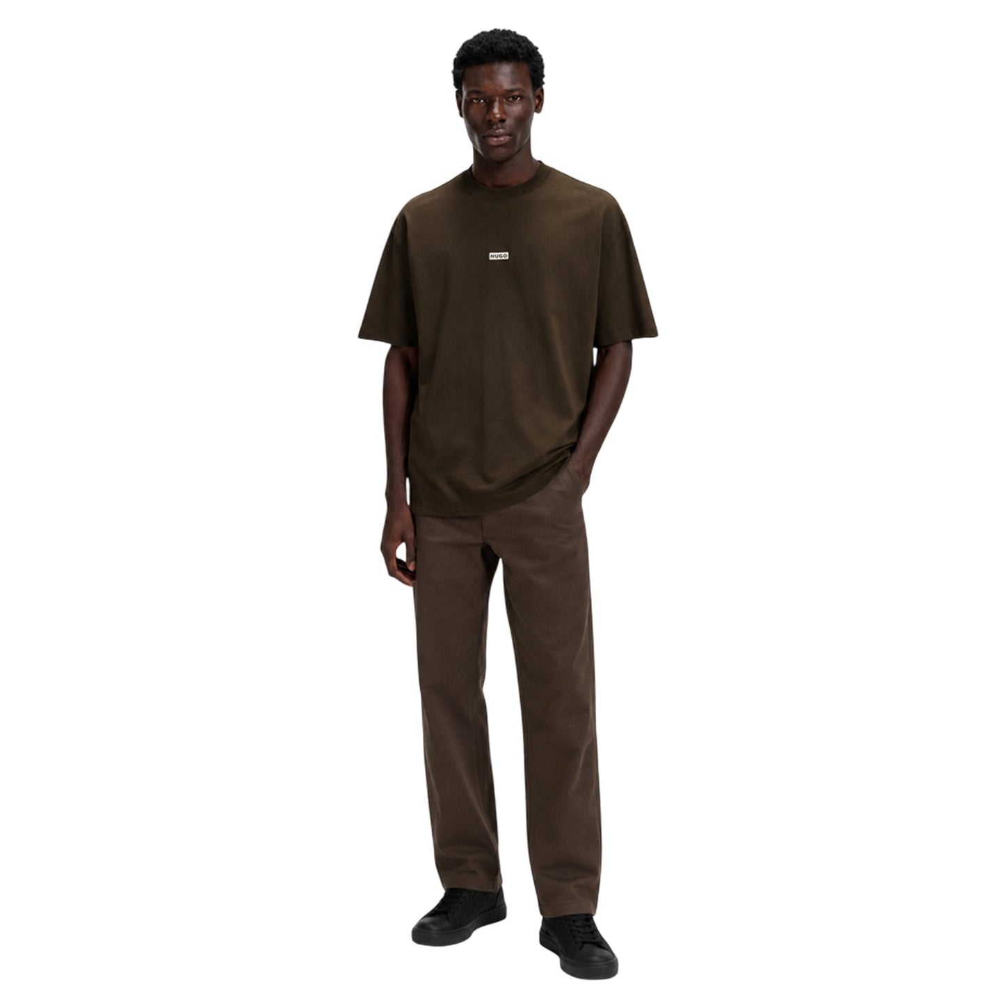 Dark Brown - Lifestyle - Hugo Mens MCMXCIII Back Print T-Shirt