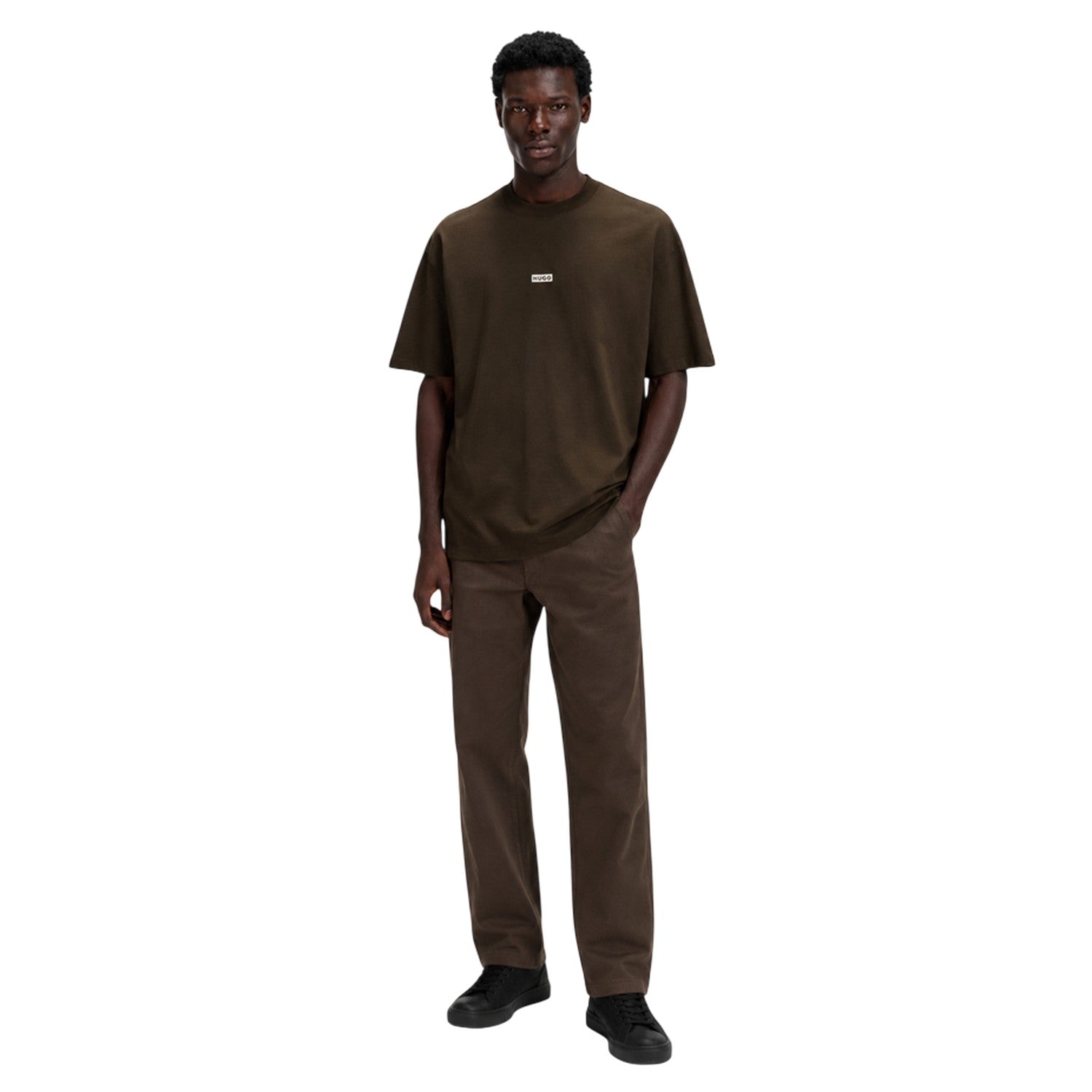 Dark Brown - Lifestyle - Hugo Mens MCMXCIII Back Print T-Shirt