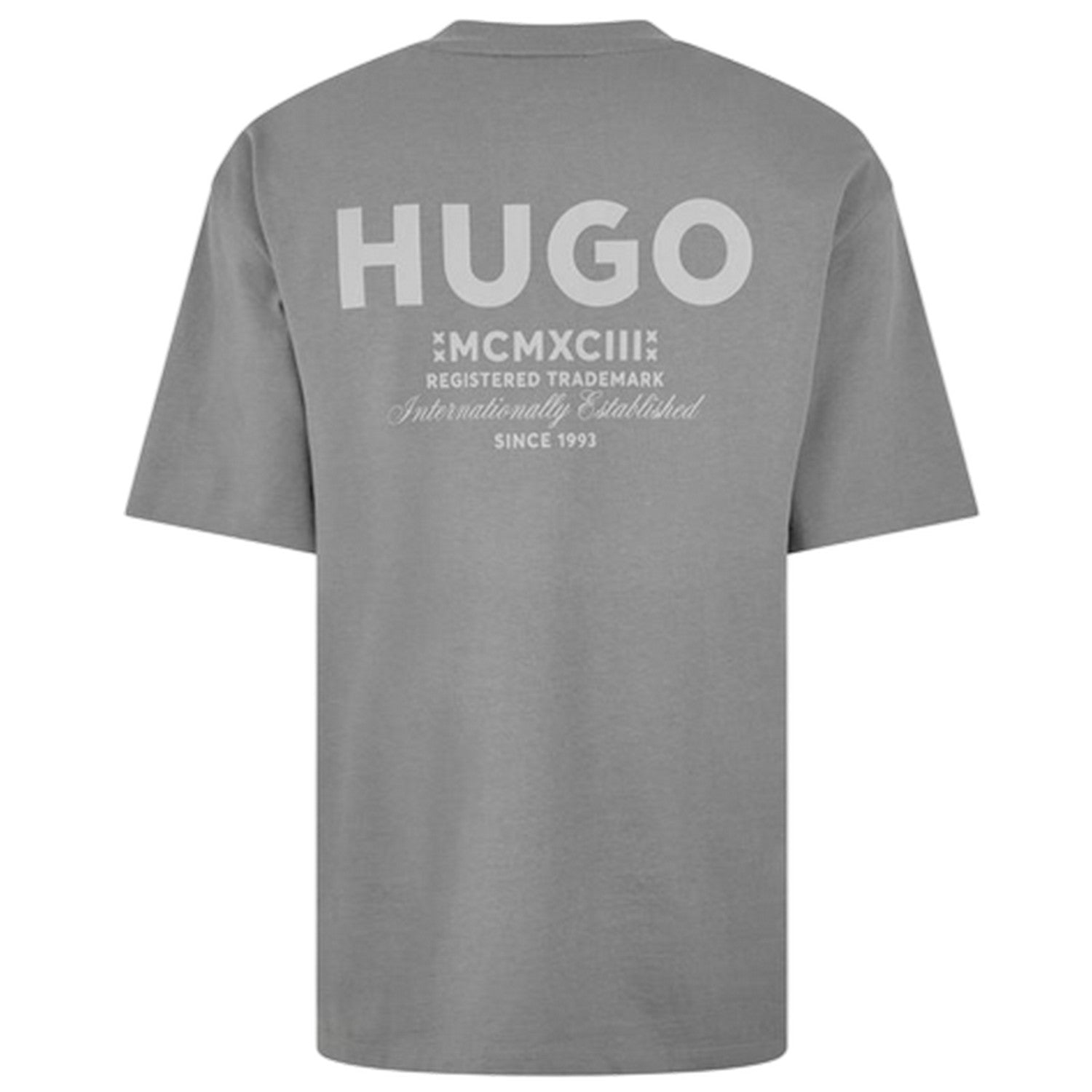 Medium Grey - Back - Hugo Mens MCMXCIII Back Print T-Shirt
