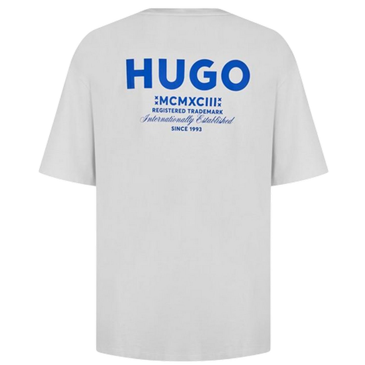 White-Blue - Back - Hugo Mens MCMXCIII Back Print T-Shirt