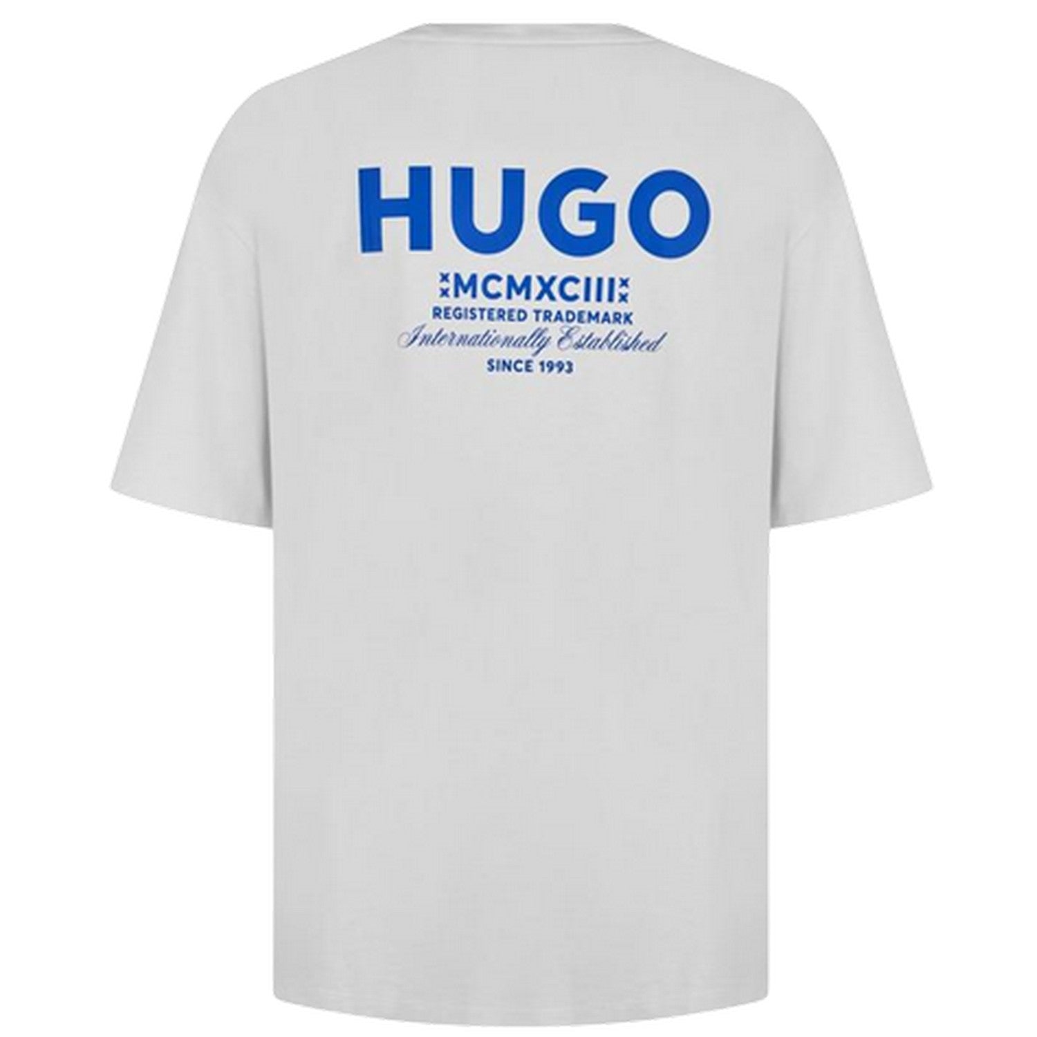 White-Blue - Back - Hugo Mens MCMXCIII Back Print T-Shirt