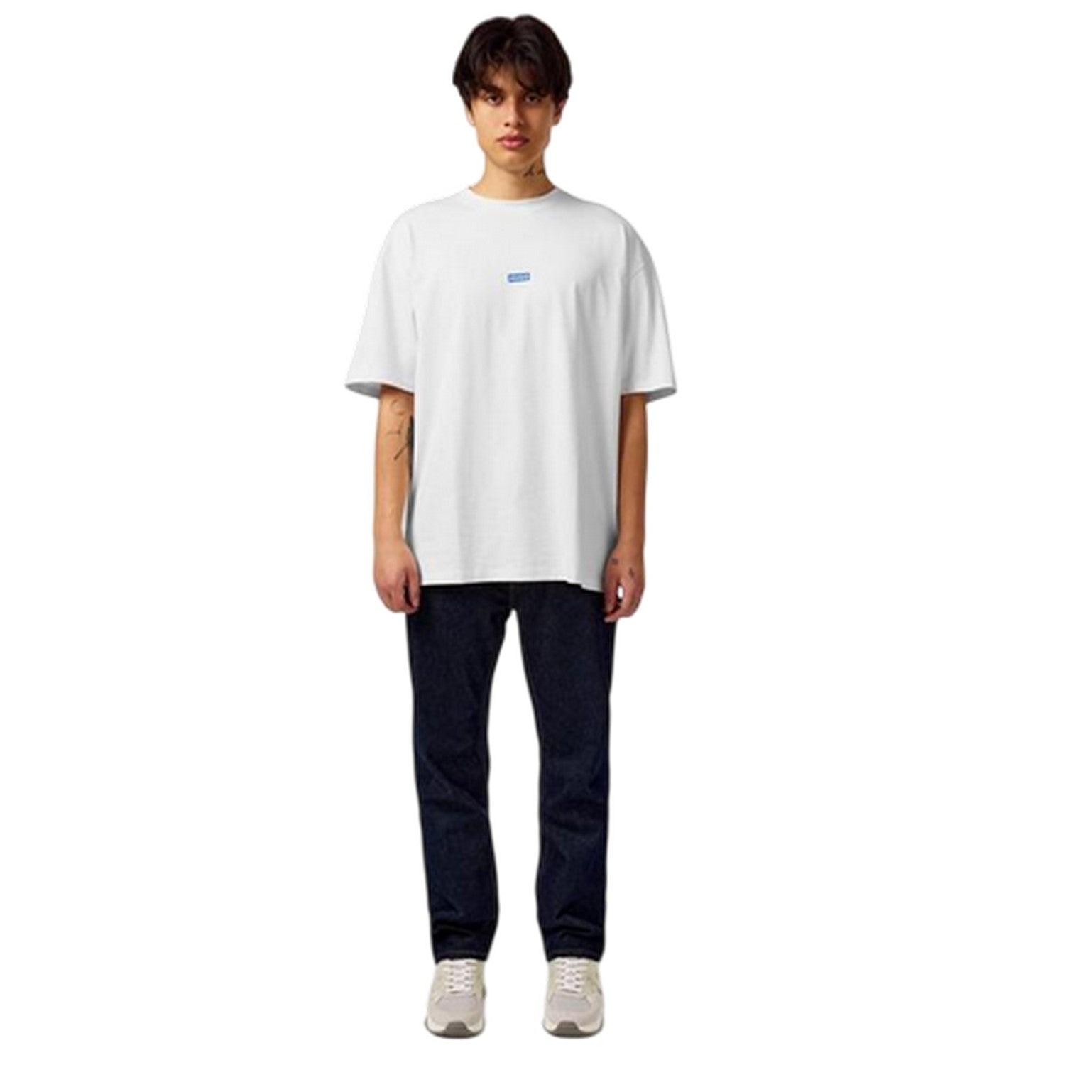 White-Blue - Lifestyle - Hugo Mens MCMXCIII Back Print T-Shirt