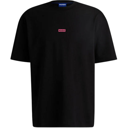 Black-Pink - Front - Hugo Mens MCMXCIII Back Print T-Shirt
