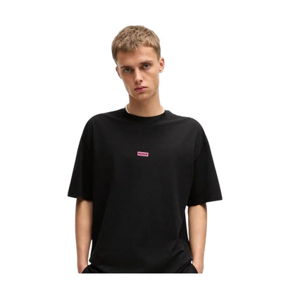 Black-Pink - Side - Hugo Mens MCMXCIII Back Print T-Shirt