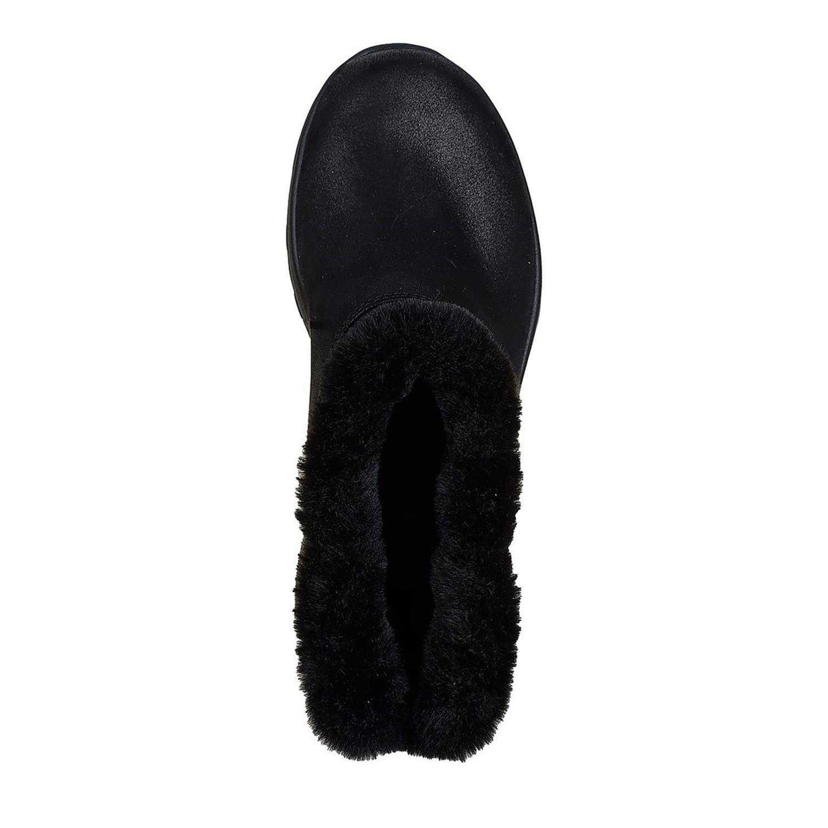 Black - Side - Skechers Womens-Ladies On The Go Joy Faux Fur Lined Ankle Boots