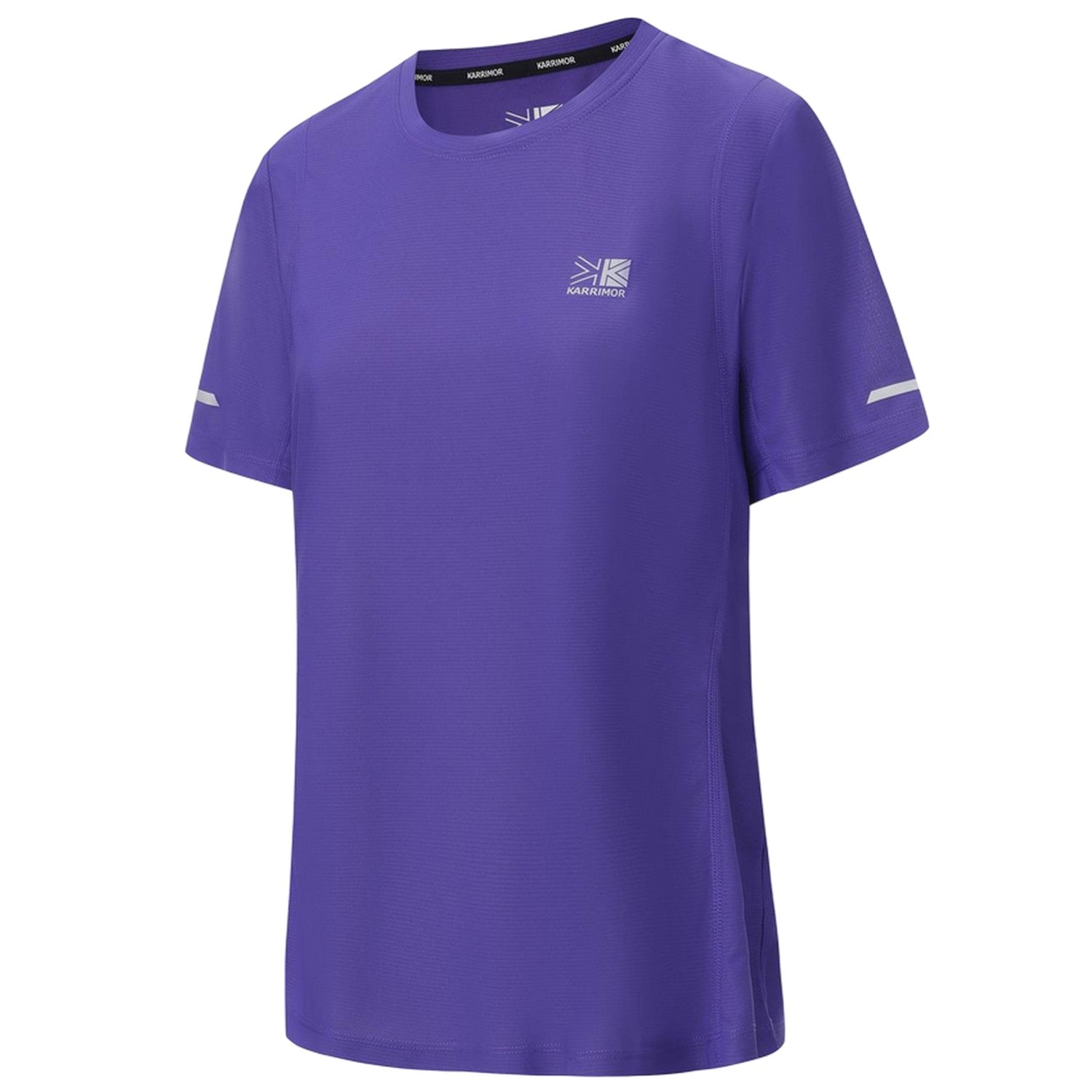 Dark Purple - Side - Karrimor Womens-Ladies Back Print Slim T-Shirt