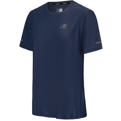 Navy - Side - Karrimor Womens-Ladies Back Print Slim T-Shirt
