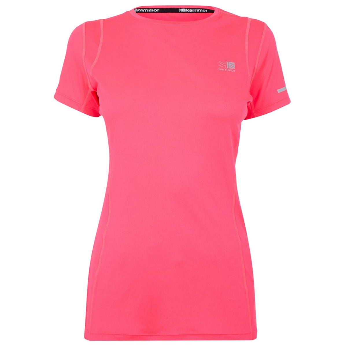 Pink - Front - Karrimor Womens-Ladies Back Print Slim T-Shirt