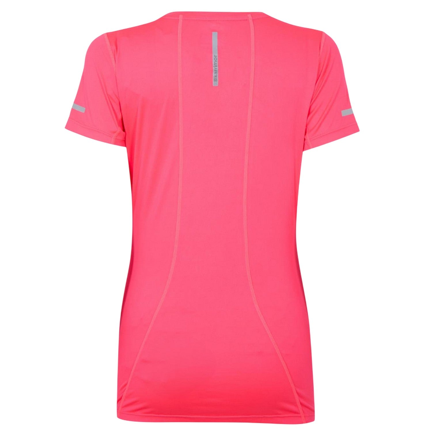 Pink - Back - Karrimor Womens-Ladies Back Print Slim T-Shirt