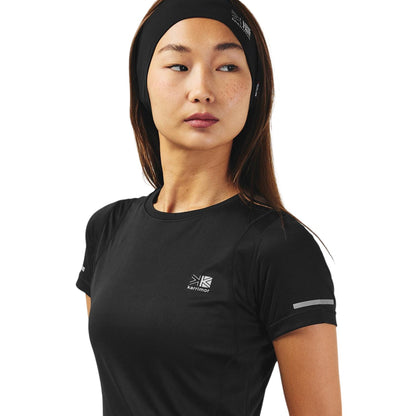 Black - Side - Karrimor Womens-Ladies Back Print Slim T-Shirt