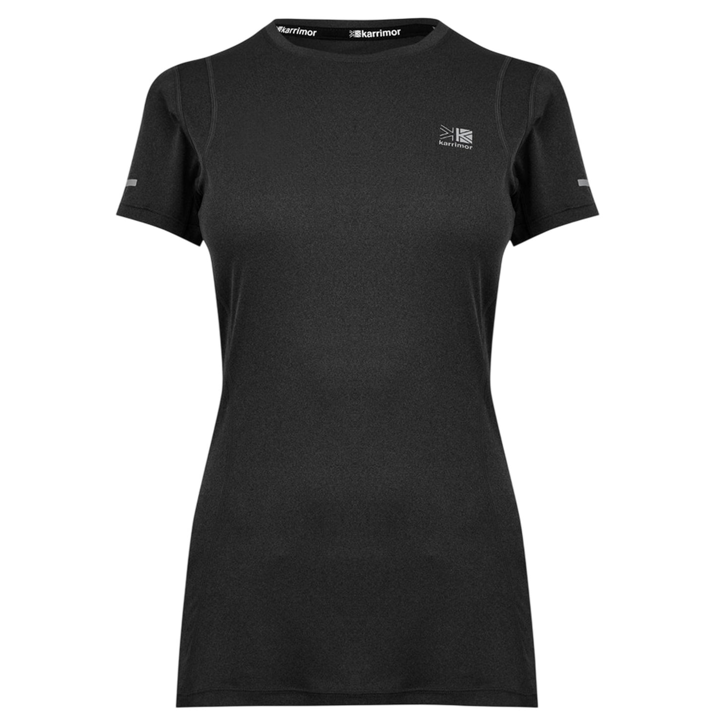 Charcoal - Front - Karrimor Womens-Ladies Back Print Slim T-Shirt