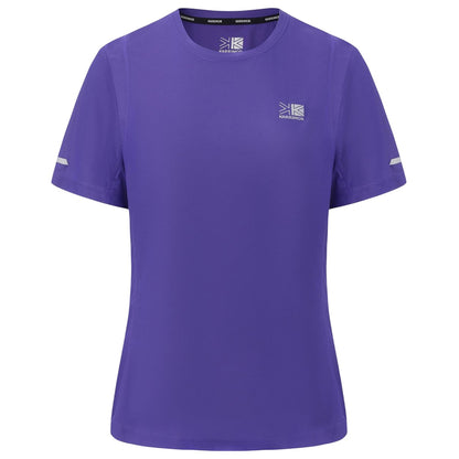 Dark Purple - Front - Karrimor Womens-Ladies Back Print Slim T-Shirt