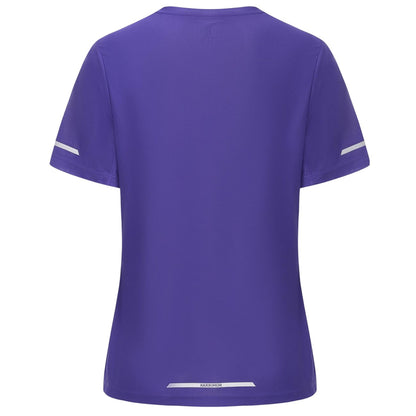 Dark Purple - Back - Karrimor Womens-Ladies Back Print Slim T-Shirt