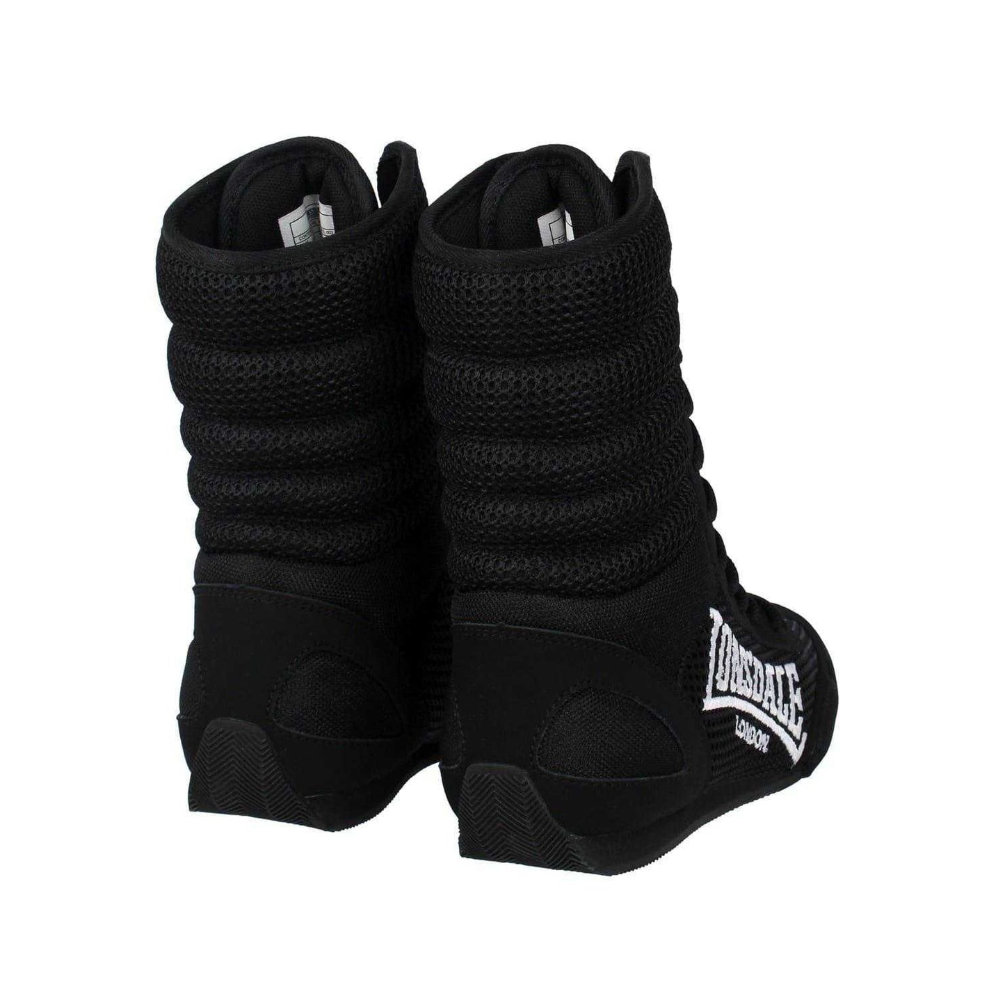 Black - Back - Lonsdale Childrens-Kids Contender Boxing Boots