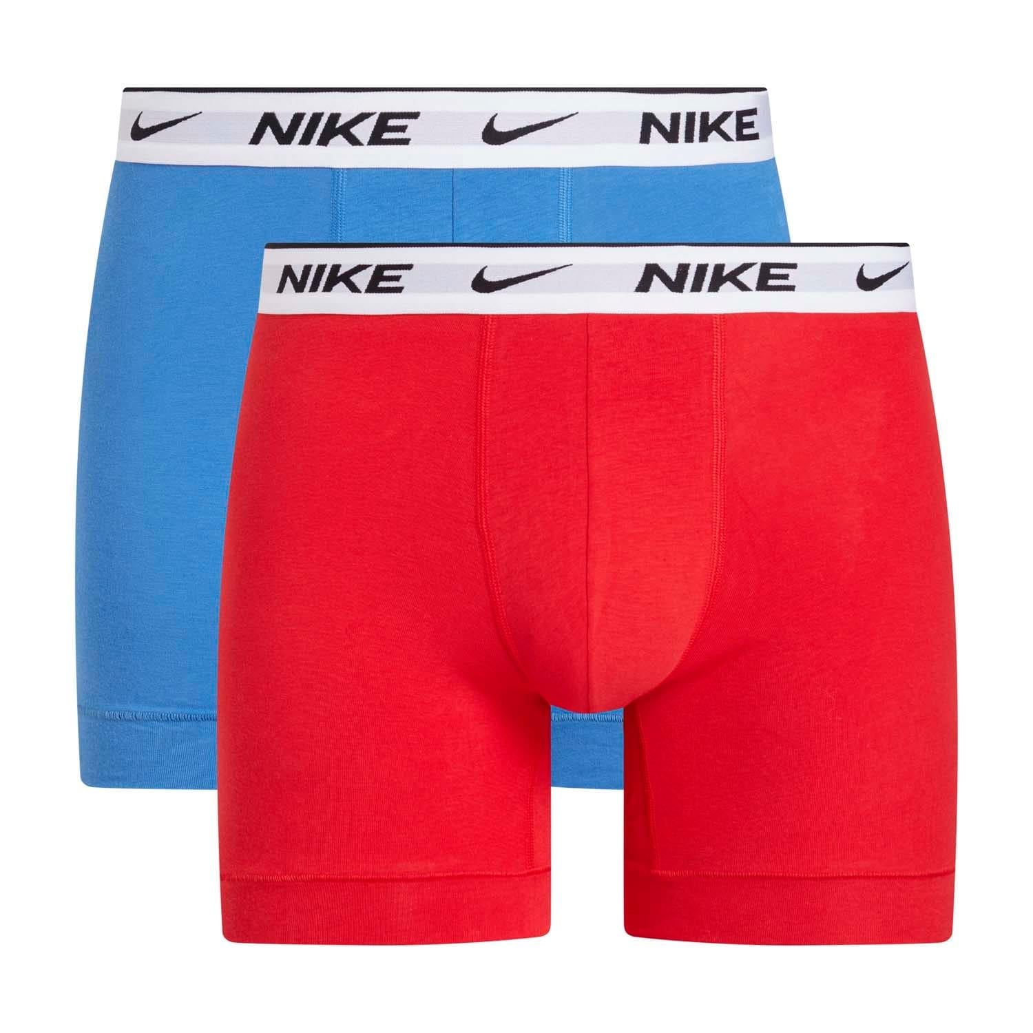 Red-Blue - Front - Nike Mens Swim Briefs (Pack of 2)