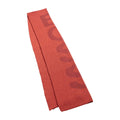 Red - Back - Boss Logo Cotton Blend Structured Scarf